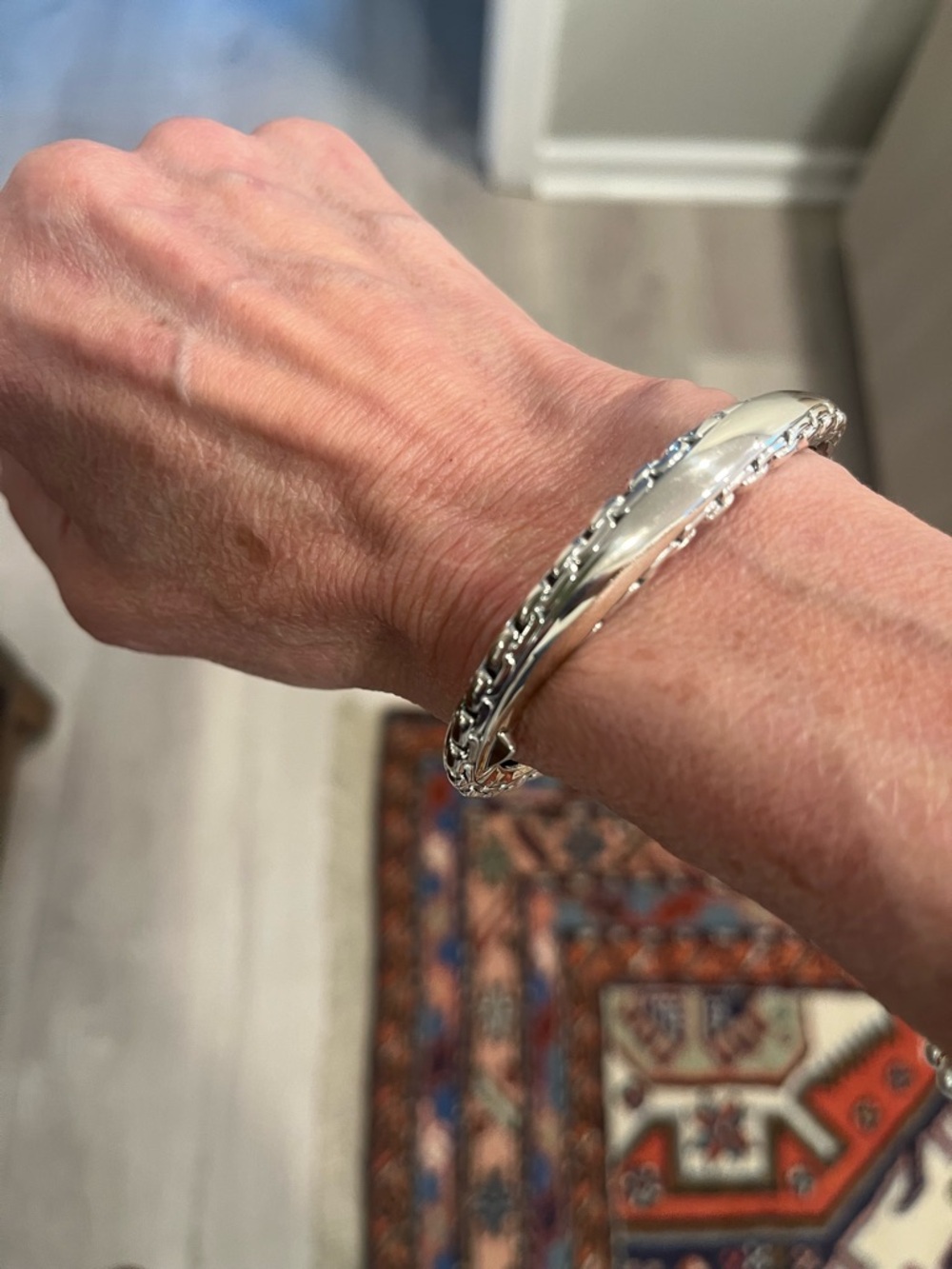 JAI sterling silver bangle